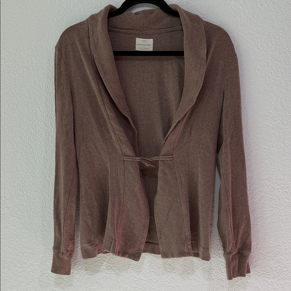Banana Republic Taupe Cardigan Sweater